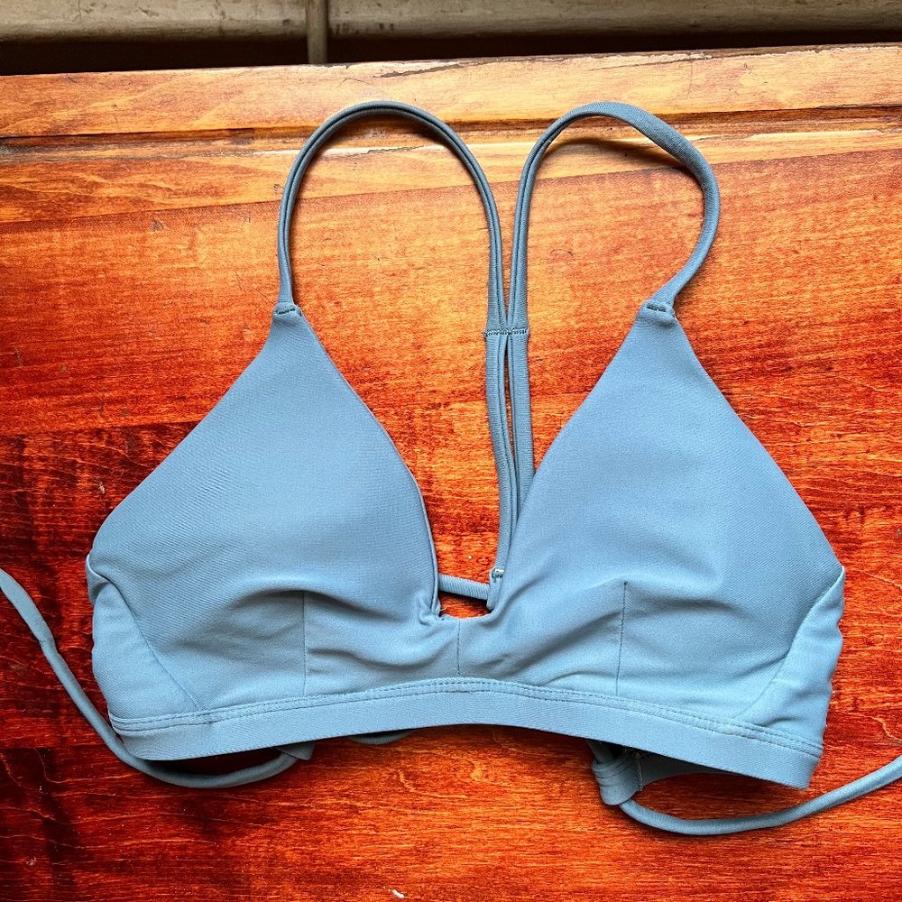 Hurley Women's Quick Dry Adjustable Surf Top Bikini BLUE XS